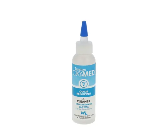 TropiClean OxyMed Ear Cleaner – ניקוי אוזניים טבעי 118 מ"ל