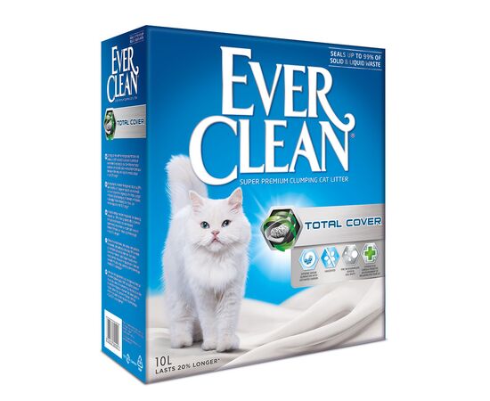 אברקלין Ever Clean Total Cover – חול מתגבש עם כיסוי מוחלט ונטרול ריחות | 6 ליטר