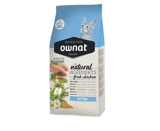 Ownat Classic Kitten – מזון טבעי מלא לגורי חתולים 4 ק"ג