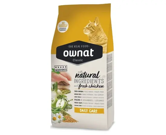 מזון יומי איכותי לחתולים Ownat Classic Daily Care – 4 ק"ג