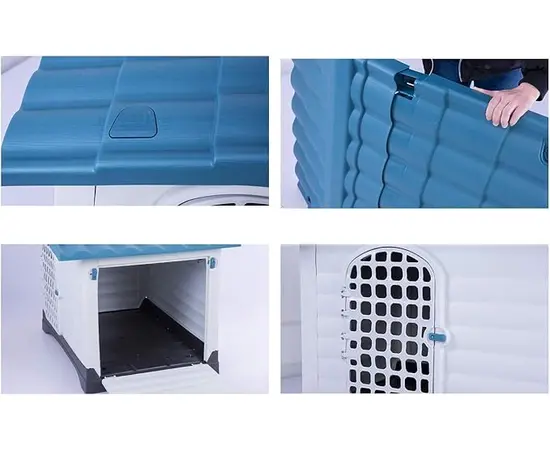 מלונה-לכלבים-XXL-עם-דלת-עמידה-מפלאסטיק-111x84x80-ס