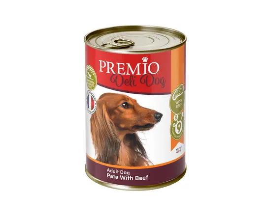 שימורי Premio DeliDog לכלב בוגר – פטה בקר 400 גרם