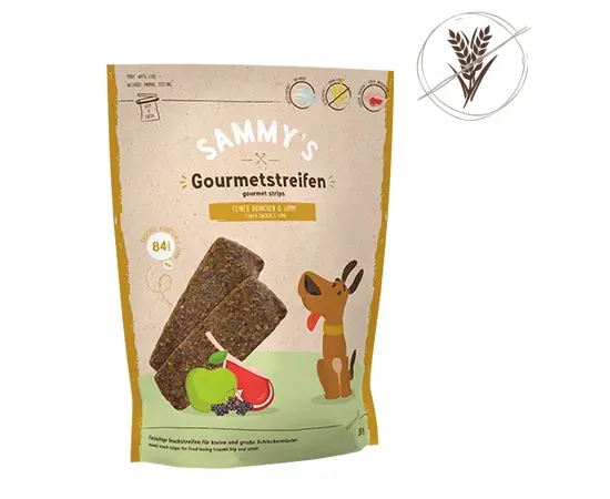 חטיף סמי לכלב - רצועות עוף וכבש ללא דגנים 180 גרם, חיסכון