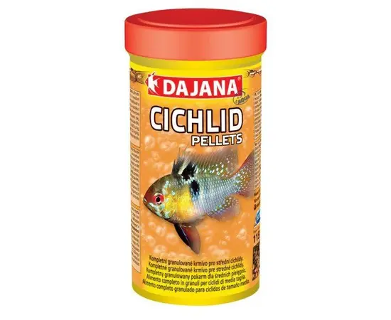 מזון לציקלידים גדולים ובינוניים בגרגירים דג'אנה 1 ליטר