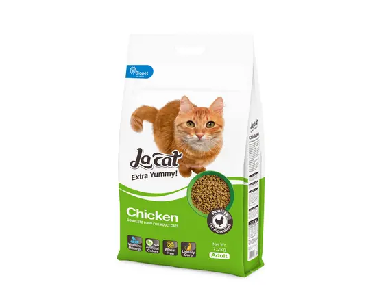 מזון יבש עוף 7.2 ק"ג לחתולים LA CAT