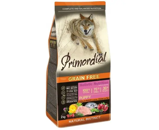 פרימורדיאל גורים דגי ים ועוף 12 ק"ג - מזון לגורי כלבים