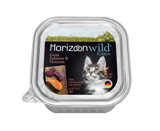 מעדן הורייזן סלמון ואייל לחתלתולים 100 גרם מעדן הורייזן סלמון ואייל לחתלתולים 100 גרם