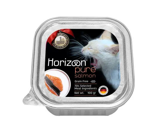 מעדן הורייזן פיור סלמון 100 גרם לחתולים מעדן הורייזן פיור סלמון 100 גרם לחתולים