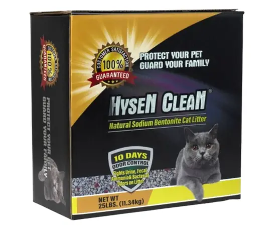 חול מתגבש לחתולים Hysen Clean סודיום טבעי 10 ליטר