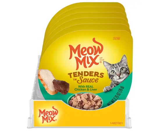 מיאו מיקס עוף וכבד ברוטב 78 ג - שימורי חתולים, 2 image