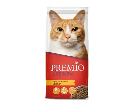 פרמיו מזון בוגר לחתולים בטעם עוף 15 ק"ג