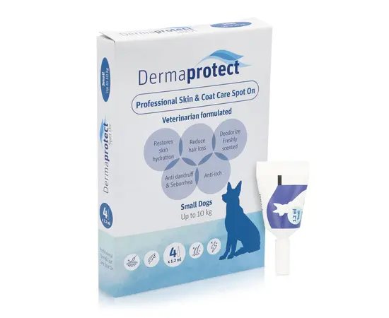 טיפות דרמה פרוטקט לכלב 25-10 ק"ג - טיפוח והיגיינה לשמירה על בריאות הכלב