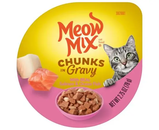 מעדן מיאו מיקס סלמון ושימורים לחתולים 78 ג