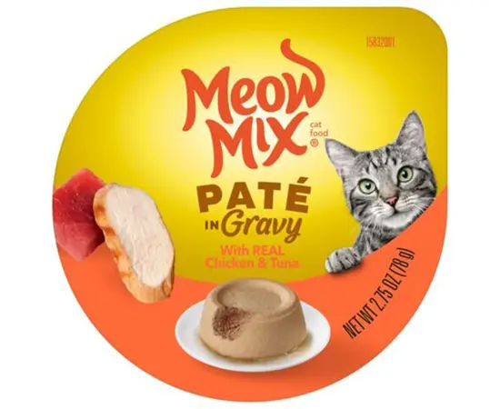 מעדן מיאו מיקס טונה ועוף פטה 78 ג' לשימורים לחתולים