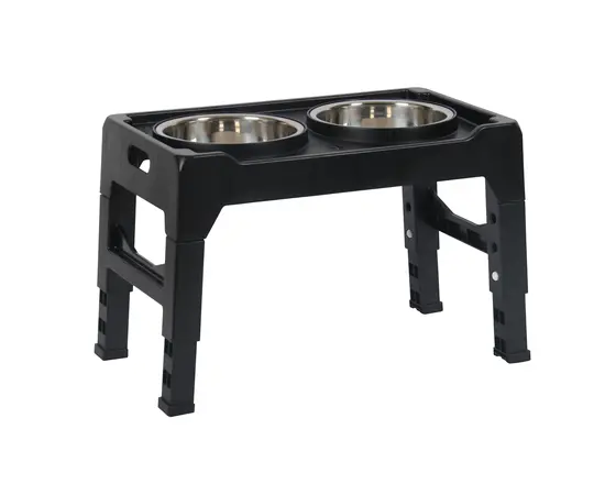 סטנד 3 מצבים לגובה 20 ס"מ, 500 מ"ל - כלי אוכל ומים לחיות