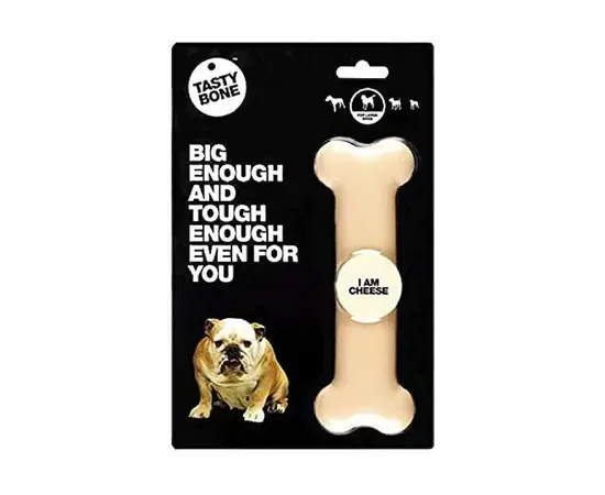 טעסטי בון – עצם בטעם גבינה לכלבים (ניילון איכותי)