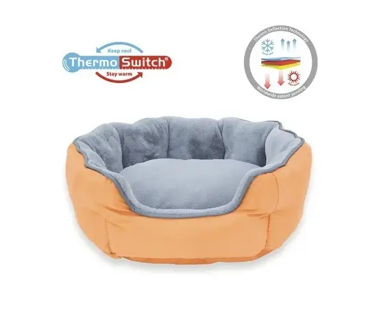 מיטת סינטוריני כתומה חורף קיץ 60/50/20 לכלבים וחתולים