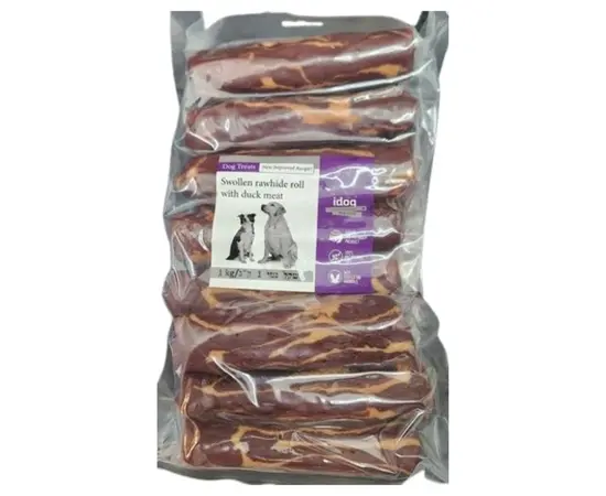 עצמות איי דוג סיגר ברווז 5" 1 ק"ג - חטיפים לכלבים אריזות חיסכון