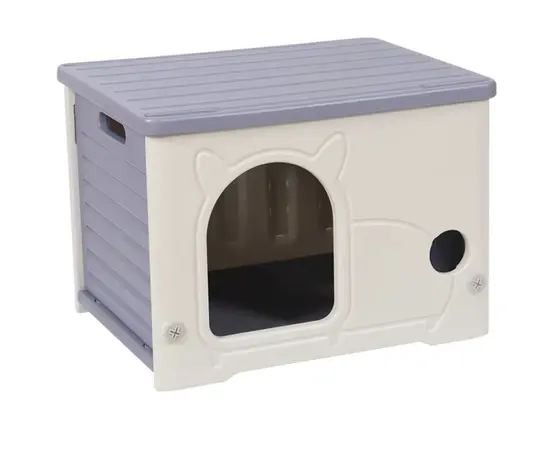 בית לחתולים גודל סגול בהיר 54x41x38.5 ס"מ