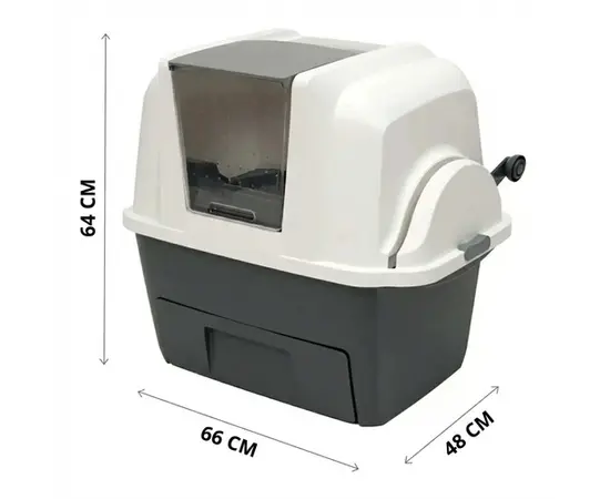 שירותים חצי-אוטומטיים פרימיום לחתול - Catit SmartSift (ללא צורך בכף!) Catit - קטאיט