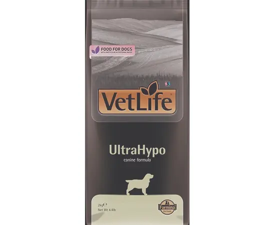 מזון רפואי יבש לכלבים אולטר היפו 2 ק"ג VET LIFE