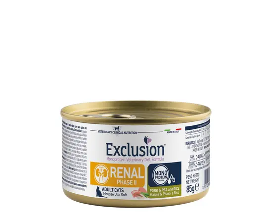 שימור רפואי רנאל שלב 2 לחתול חזיר ואפונה 85 גרם אקסלוז'ן