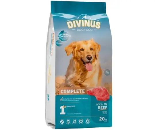 דיווינוס דוג קומפליט מזון מלא ומאוזן לכלבים - 20 ק"ג Divinus – דיווינוס