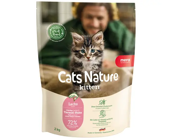 מרה נייצר מזון מלא סלמון לגורי חתולים 2 ק"ג עם קולוסטרום