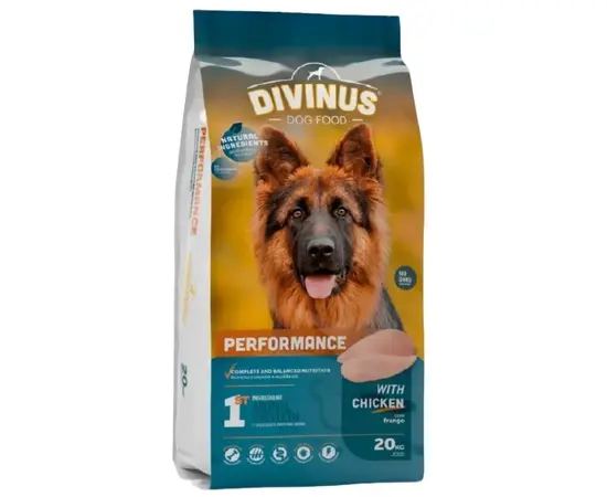דיווינוס פרפורמנס מזון לכלבים פעילים - 20 ק"ג