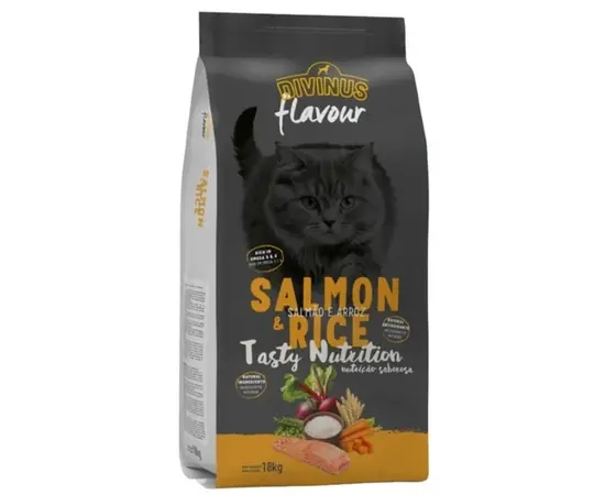 דיווינוס מזון סופר פרימיום לסלמון לחתולי רחוב 18 ק"ג